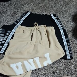 Pink Logo Jogger Pants Set